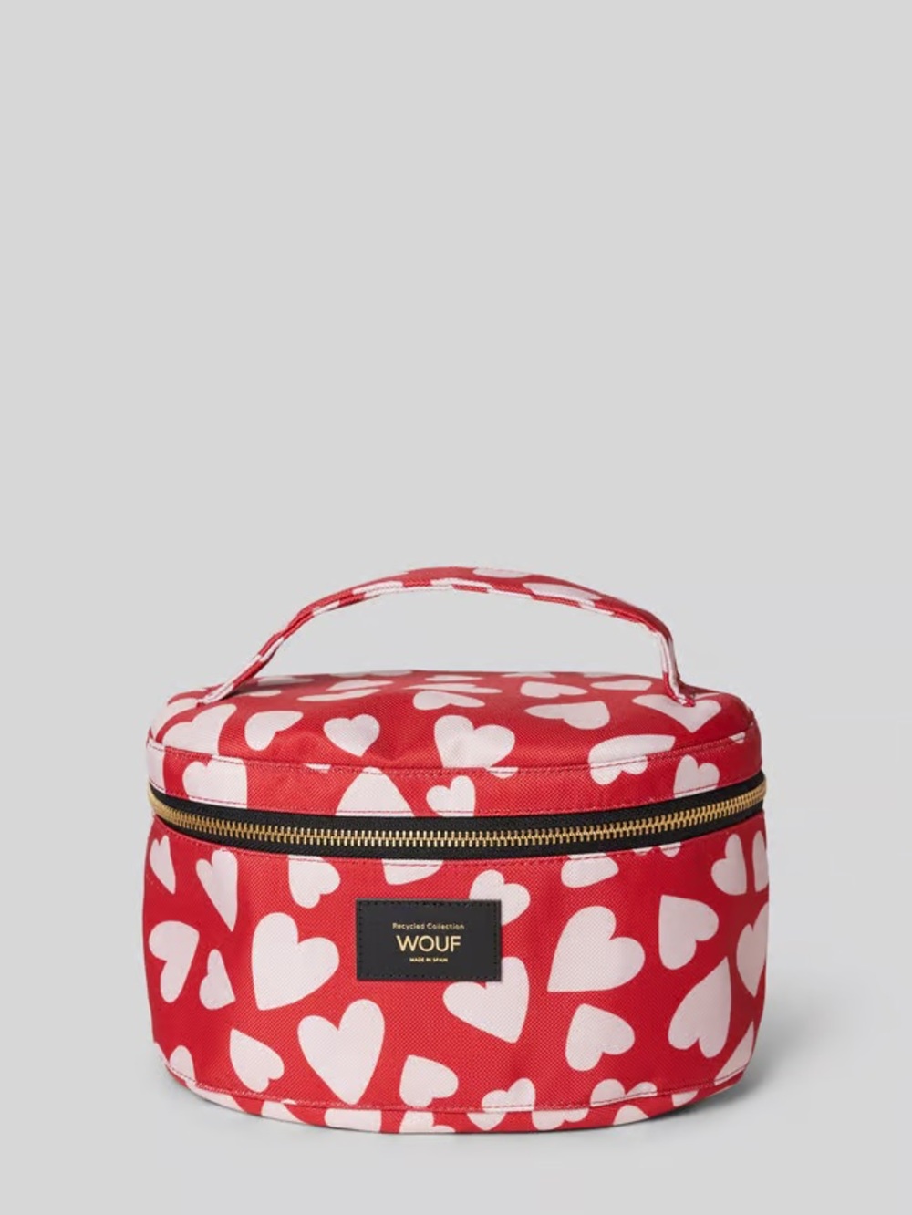 Wouf Amore Vanity Bag - Pink/Red Hearts